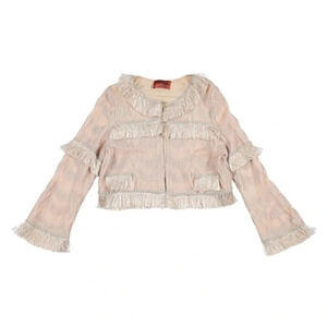 Missoni Kids girl Cardigan with fringes shiny gold size 4 years